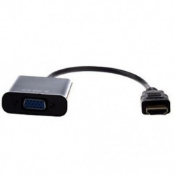 Új fekete bemenet a VGA adapter átalakítójához a R9I5 W2E4 K2C2 PC laptophoz