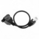 2X (1FT RJ45 hím-női csavaros panelre szerelt Ethernet LAN hálózat Extensio Y1D8