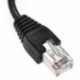 2X (1FT RJ45 hím-női csavaros panelre szerelt Ethernet LAN hálózat Extensio Y1D8