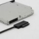 Vékony SATA kábel, USB 2.0 - 7   6 külső tápellátás a laptop SATA adapterhez, Conve X0V7