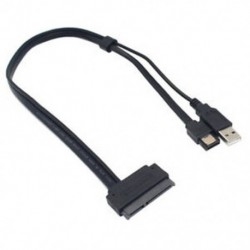 2,5 hüvelykes SATA 22Pin merevlemez-meghajtó az eSATA Data USB-tápkábel-adapterhez P3B5