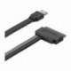 1X (Power Esata (eSATAp) - Sata kábel Kettős tápfeszültségű USB 12 V 5 V Combo - 22 tűs M7I7