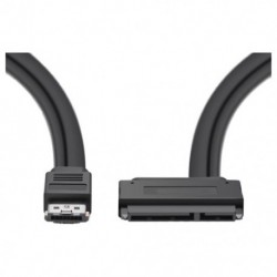 1X (Power Esata (eSATAp) - Sata kábel Kettős tápfeszültségű USB 12 V 5 V Combo - 22 tűs H6S7