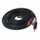 5 m-es jack Cinch AUX audiokábel 3,5 mm-es jack 2 * RCA RCA csatlakozóval, O4M4