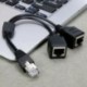 1X (Cat6 LAN Ethernet hosszabbító kábel 1 férfi és 2 női RJ45 Splitter Networ N6N0