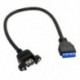 USB 3.0 egyetlen port A női csavaros rögzítőelem felfelé fordított alaplap 20pi T6N8