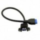 USB 3.0 egyetlen port A női csavaros rögzítőelem felfelé fordított alaplap 20pi T6N8