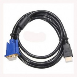 HDTV 1,8M HDMI aljzat - VGA adapter Kábelcsatlakozó kábel PC TV Fekete M8N6-hoz