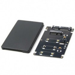 1X (Mini Pcie mSATA SSD - 2,5 hüvelykes SATA3 adapterkártya 7 mm vastag Y5O3 tokkal)