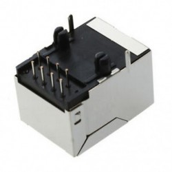 1X (15 darabos RJ45 NYÁK moduláris hálózati aljzat csatlakozó, 8 derékszögű csap, Q7W9)