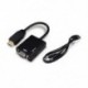 HDMI-VGA   audiokábel-adapter, akár 1080p Full HD, konverter, HDTV Bla W3L7