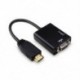 HDMI-VGA   audiokábel-adapter, akár 1080p Full HD, konverter, HDTV Bla W3L7