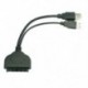 USB3.0 - SATA adapter átalakító kábel 22pin adatátviteli kábel adapter 2 I5S2-hez