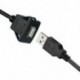Gépkocsi műszerfal Süllyesztett USB-csatlakozó aljzathoz a dugaszoló aljzathoz az R3E4 kábel