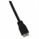 2X (A – Micro-B USB 3.0 Y kábel, fekete C7J2)