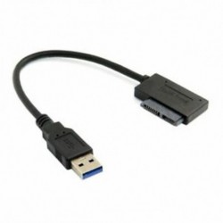 USB 3.0 - 7   6 13Pin Slimline SATA laptop CD / DVD ROM optikai meghajtó adapter G2M8