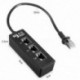 RJ45 hím - 3 RJ45 aljú hálózati hosszabbító kábel-elosztó LAN Etherne S7N3
