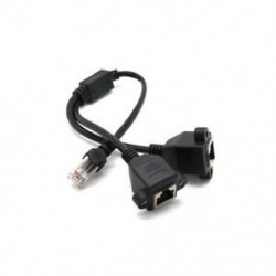 Rj45 1 hím és 2 nő portos Ethernet hálózati kábel-elosztó hosszabbító csatlakozó P5R6