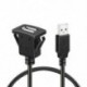 1X (autós műszerfal süllyesztett USB-csatlakozó aljzat és aljzat dugaszoló panel fülke Y7N4