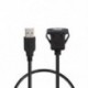 1X (autós műszerfal süllyesztett USB-csatlakozó aljzat és aljzat dugaszoló panel fülke Y7N4