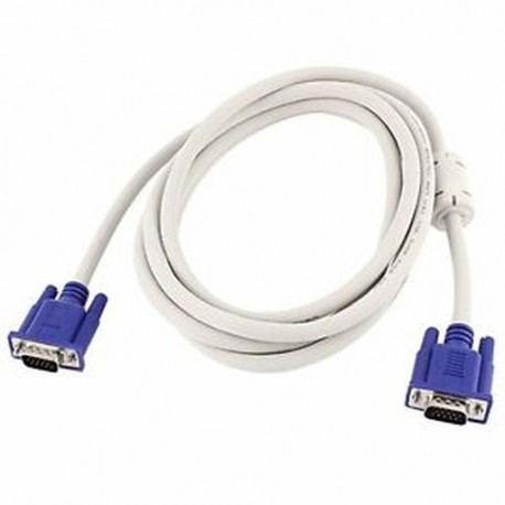 3 méter 9.8Ft fehér, 15 tűs VGA dugaszoló csatlakozó kábel adapter PC-hez B6K5 L5S1