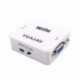 1080P Mini VGA-RCA AV átalakító 3,5 mm-es VGA 2AV / CVBS Audio   A O2B6-tal
