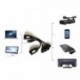 Ethernet RJ45–4 USB 2.0 adapterkiterjesztő, több mint 150 láb hosszúságú hálózati bővítmény, Ca F2V4