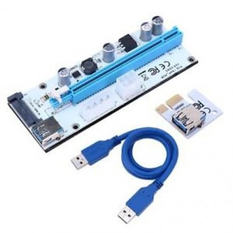 1x (008S PC PCIe PCI-E PCI Express Riser kártya 1x - 16x USB 3.0 adatkábel S C2Y7
