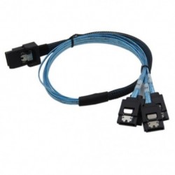 1x (50 cm belső belső SAS SFF-8087 36P - 4 x SATA 7 tűs külső csatlakozó M2B1