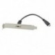 1X (USB-C USB 3.1 C típusú hím-női dugaszoló adatkábel a T6D7 panellel