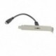 1X (USB-C USB 3.1 C típusú hím-női dugaszoló adatkábel a T6D7 panellel