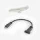 1X (USB-C USB 3.1 C típusú hím-női dugaszoló adatkábel a T6D7 panellel