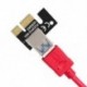 VER009S 0,6M USB 3.0 kábel Professzionális PCI-E Express PCI-E 1X - 16X 6PIN V2K7