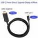C típusú USB-C és HDMI kábel 6FT USB 3.1 (Thunderbolt 3 kompatibilis) A P4B1 táblázathoz