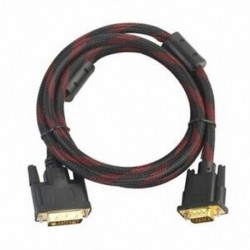 2x (1,5 m-es DVI aljzat-VGA aljú DVI-I kábel 24   5 VGA-os kábelcsatlakozó C T2K8
