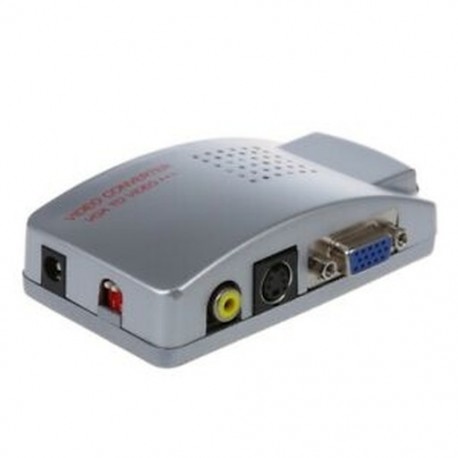 1X (SODIAL (R) VGA és TV AV kompozit RCA S-Video átalakító doboz adapter C U4L4-hez