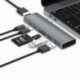 3X (USB C hub, a legjobb C típusú duó adapter, 50 Gbps MacBook Pro 2017 2016 13inch P4V8