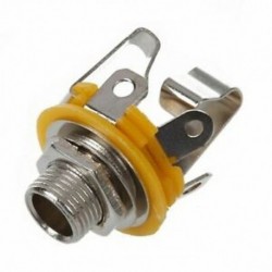 1X (új sztereo kimenet 1/4 &quot 6,35 mm-es aljzatok elektromos gitár kapcsolóhoz Re K1D1