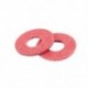 1X (200 db 3x8x0,7 mm szigetelt szálas szigetelő alátétek, távtartók, piros Y3A3)