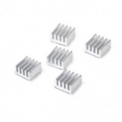 5 x hűtőborda, 8x8x5mm, alumínium hűtőbordák a D2R6 nyomtató-léptető motor meghajtóhoz