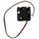25 mm x 10 mm 2 tűs DC 12V 0,05A fekete műanyag mini hűtőventilátor X5Y7