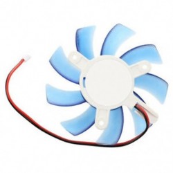 75 mm-es 12 VDC-es kék műanyag VGA videokártya hűtőventilátor hűtővel az R1Q3 számítógéphez