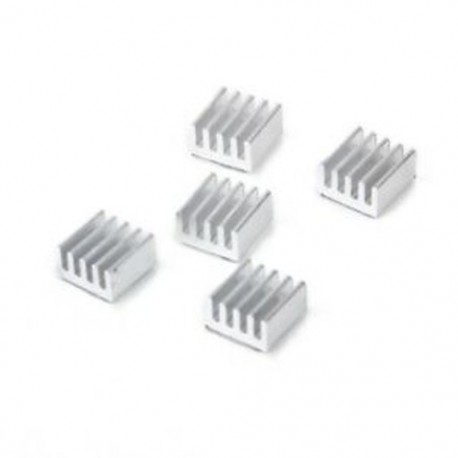5 x hűtőborda, 8 x 8 x 5 mm, alumínium hűtőbordák a V9H3 nyomtatófokozatú motorhoz