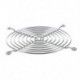 PC DC ventilátoros grill védő fém ujjvédő 120mm 12cm ezüst hang B4H6