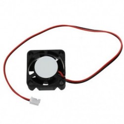 25 mm x 10 mm 2 tűs DC 12V 0,05A fekete műanyag mini hűtőventilátor F1A9