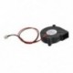 Fekete kefe nélküli DC hűtőventilátor 5015S 12V 0,14A 50 mm x 15 mm B5X4