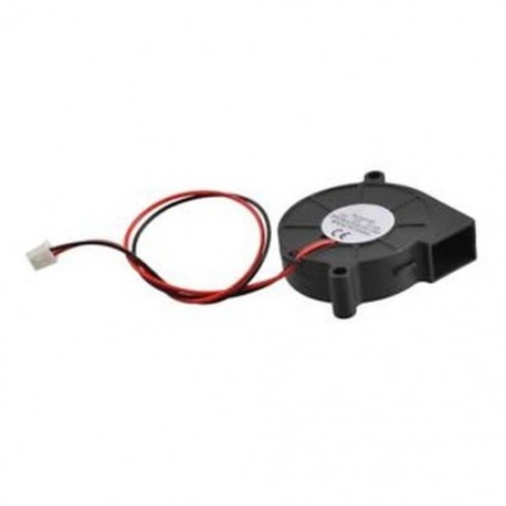 Fekete kefe nélküli DC hűtőventilátor 5015S 12V 0,14A 50 mm x 15 mm B5X4