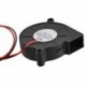 Fekete kefe nélküli DC hűtőventilátor 5015S 12V 0,14A 50 mm x 15 mm B5X4