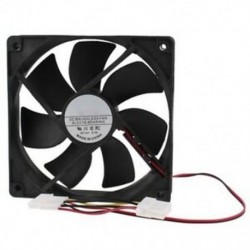 PC kefe nélküli DC hűtőventilátor 4 tűs csatlakozóval 7 pengék 12V 12cm 120mm E4J6