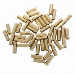 50 db M3X15 mm arany tónusú hatszögletű női menetes kiegyenlítő távtartók E2H2 G5H0